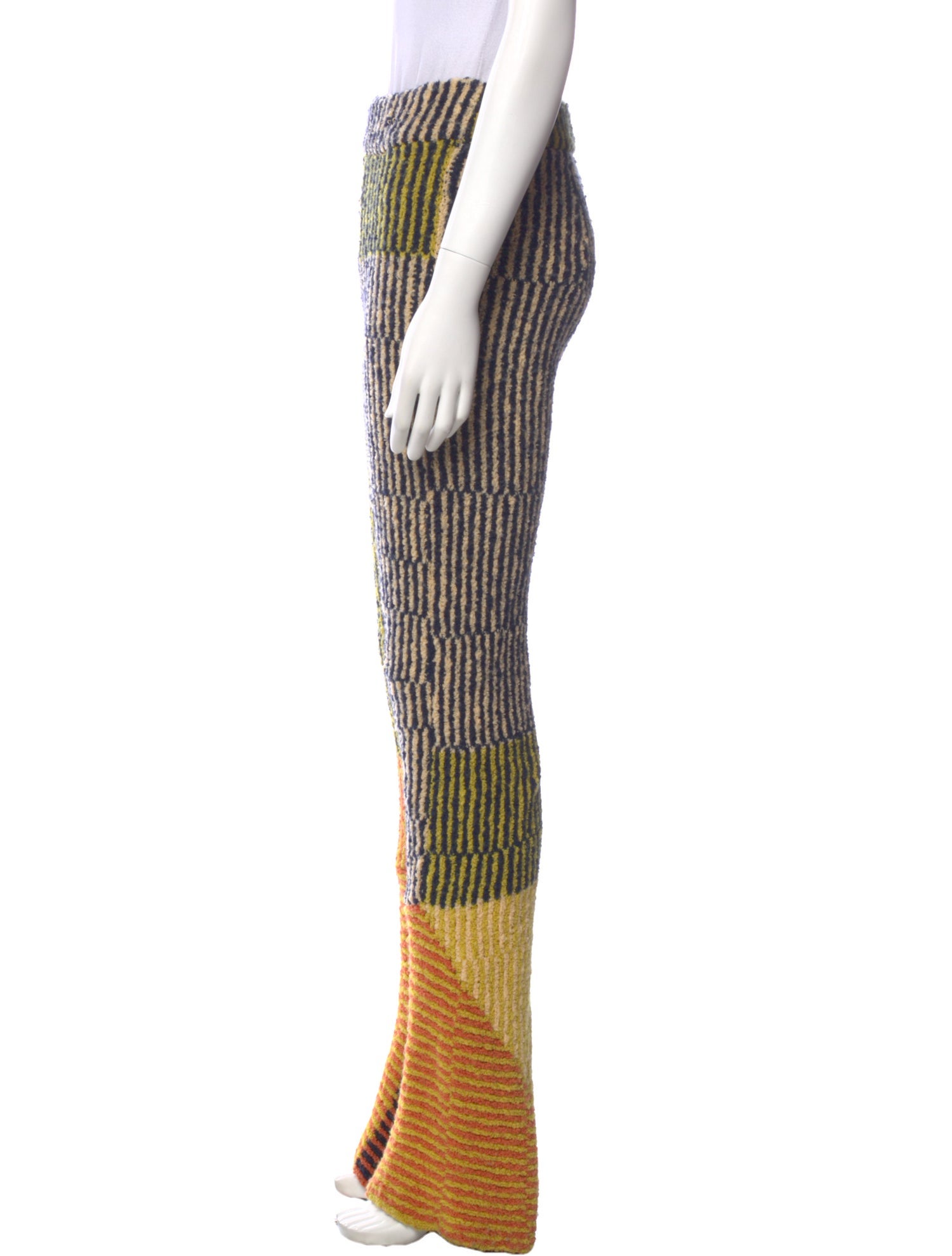 Eckhaus Latta Striped Wide Leg Pants