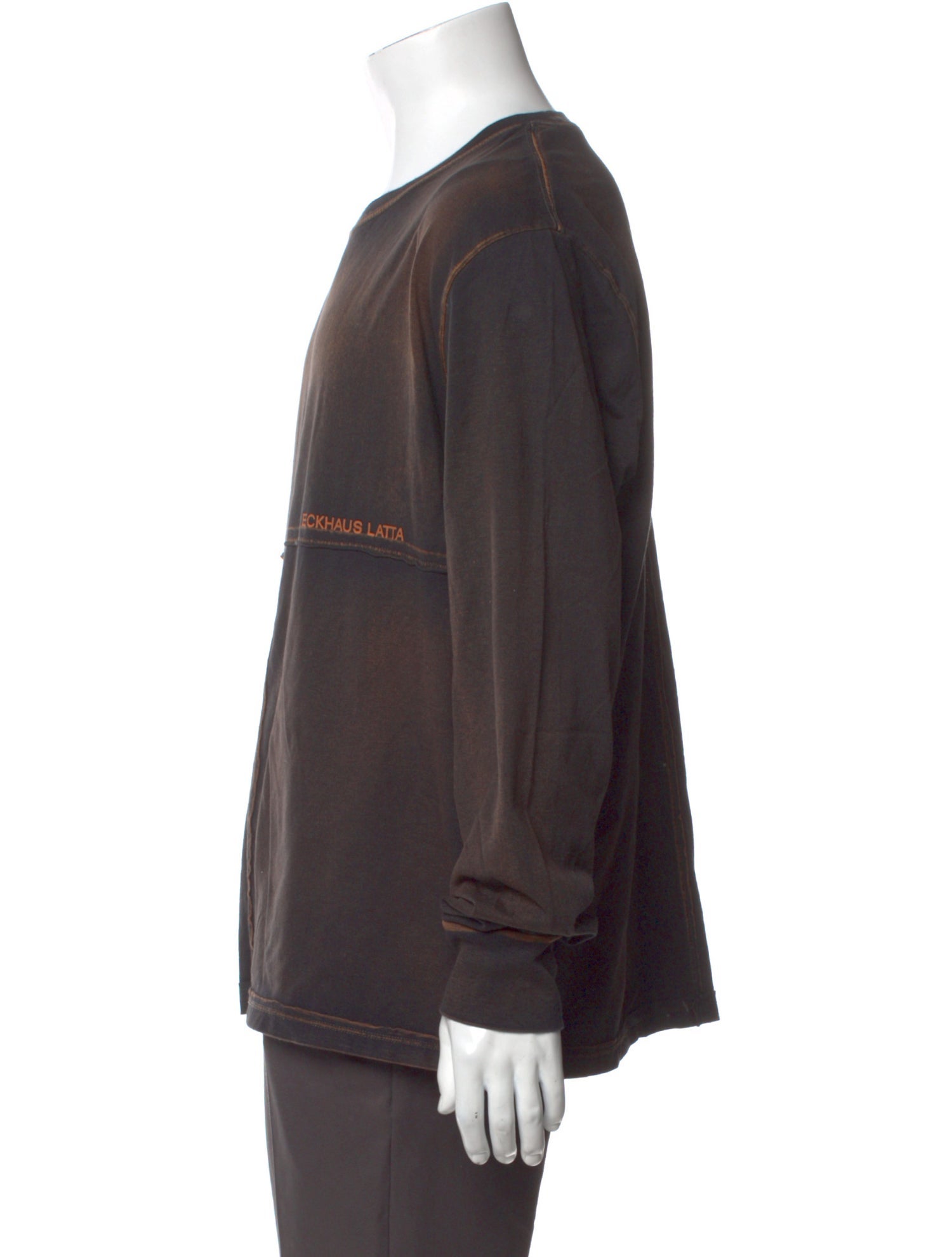 Eckhaus Latta Tie-Dye Print Crew Neck T-Shirt