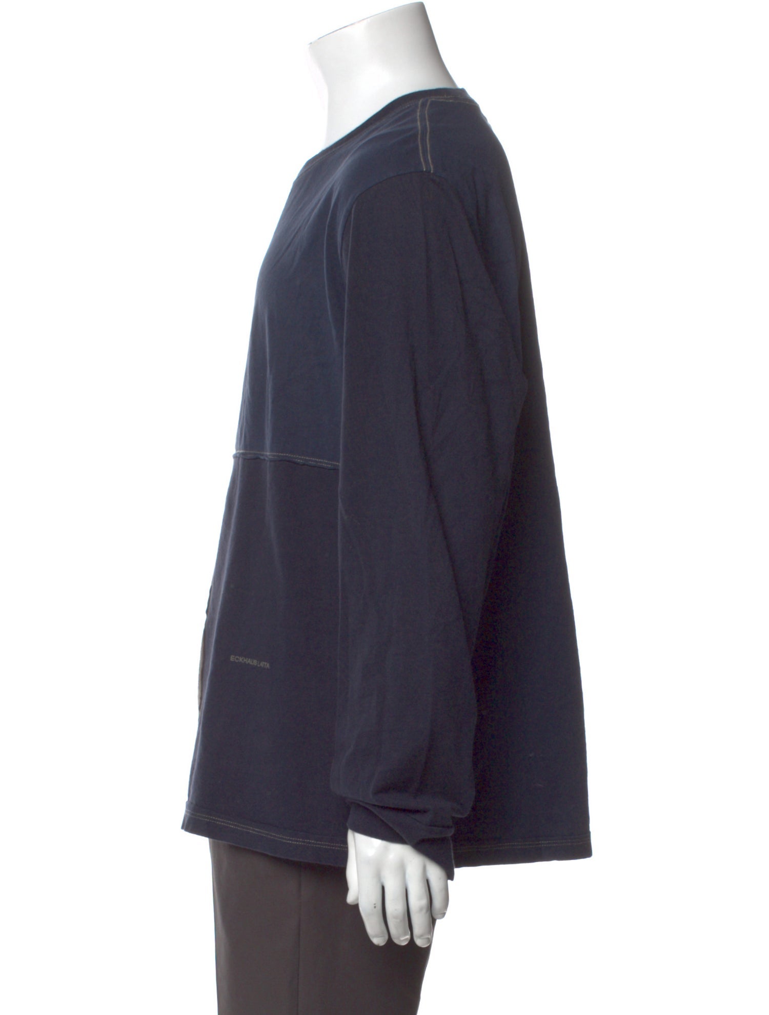 Eckhaus Latta Colorblock Pattern Crew Neck T-Shirt