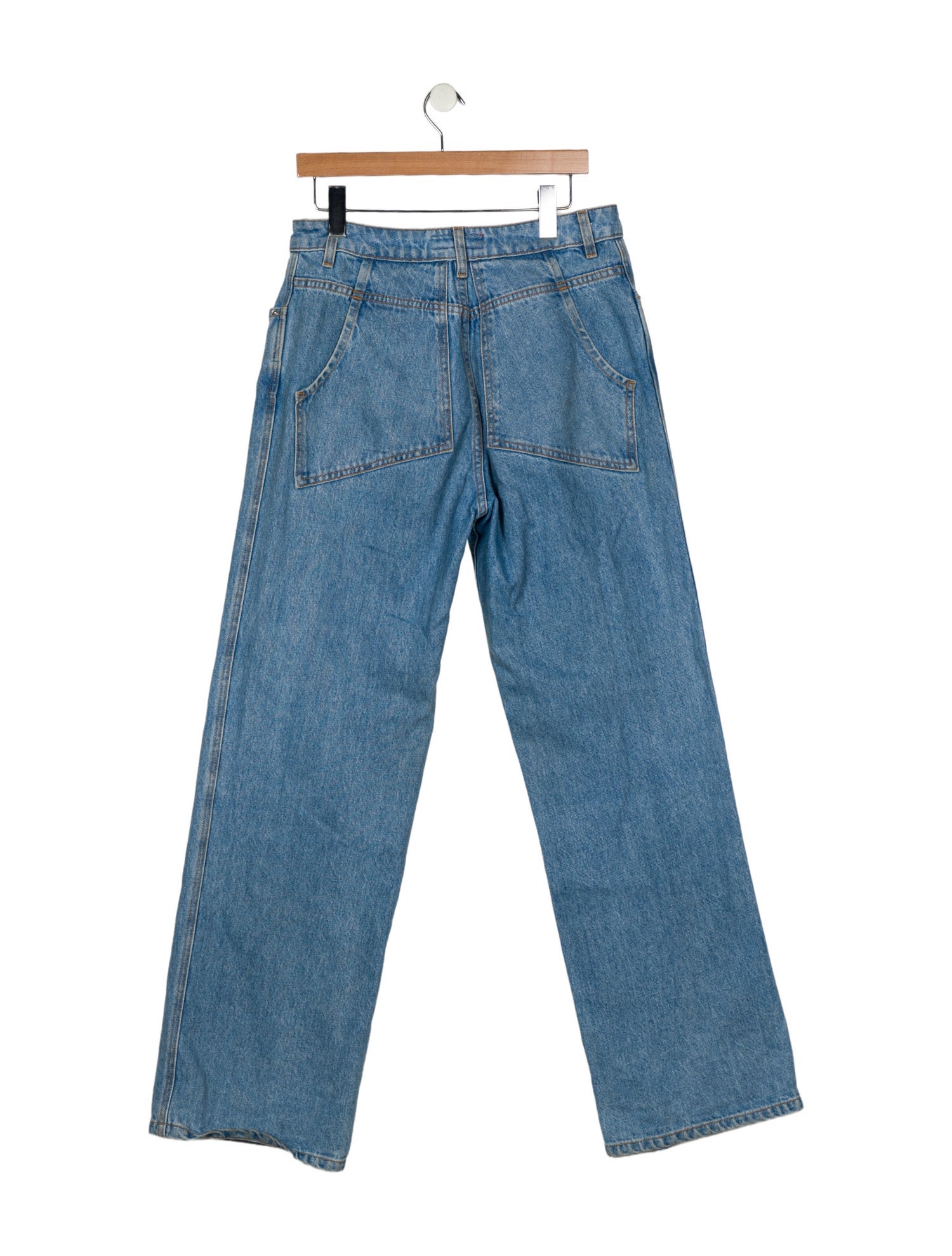 Eckhaus Latta High-Rise Wide Leg Jeans