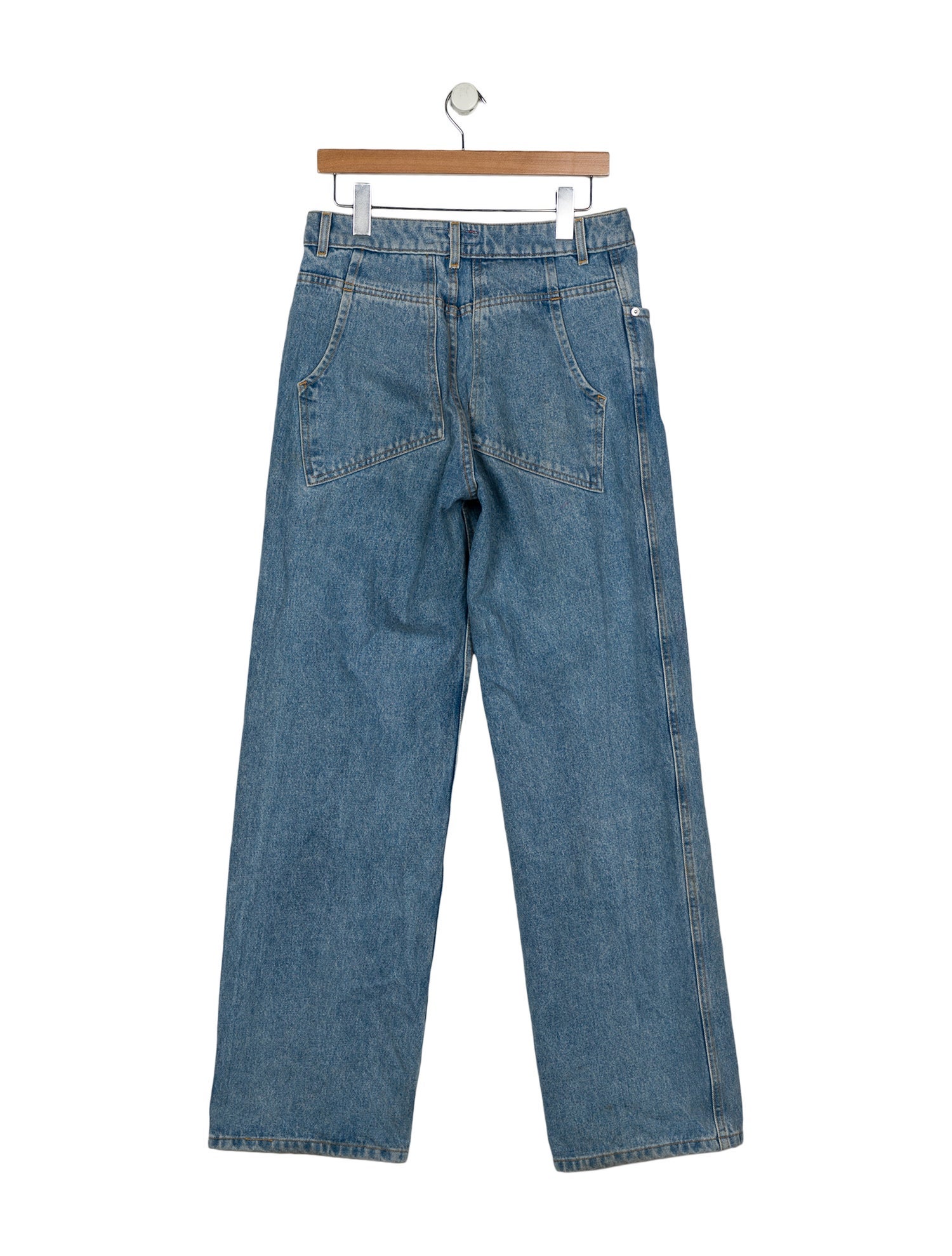 Eckhaus Latta High-Rise Wide Leg Jeans