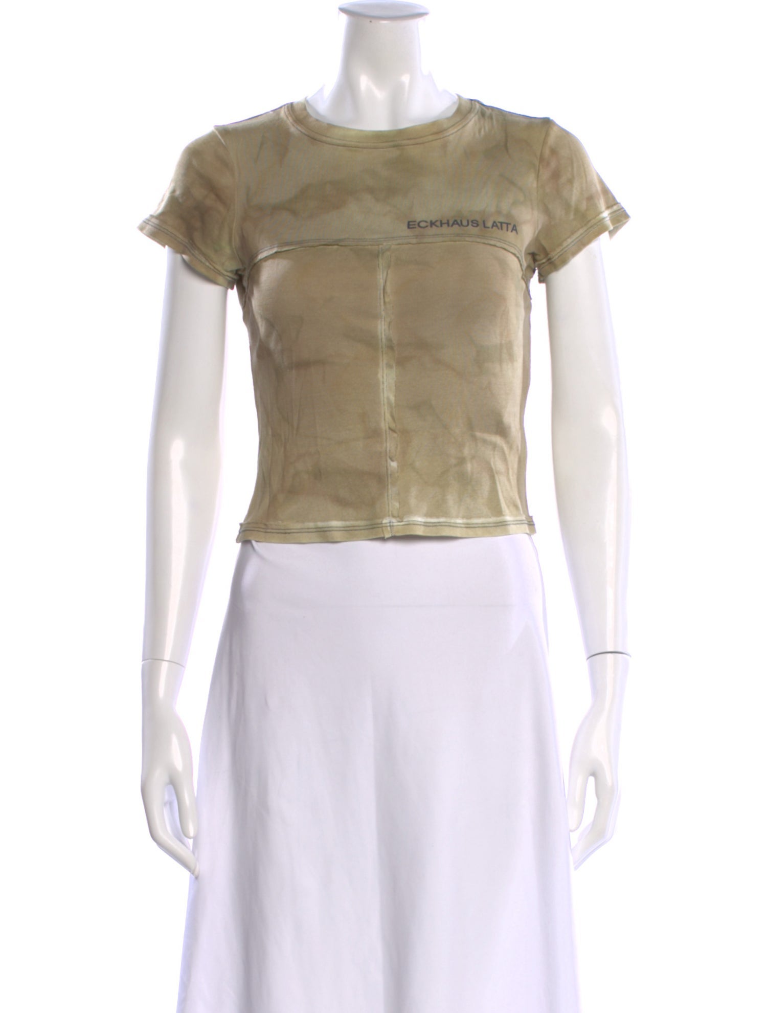 Eckhaus Latta Tie-Dye Print Crew Neck T-Shirt