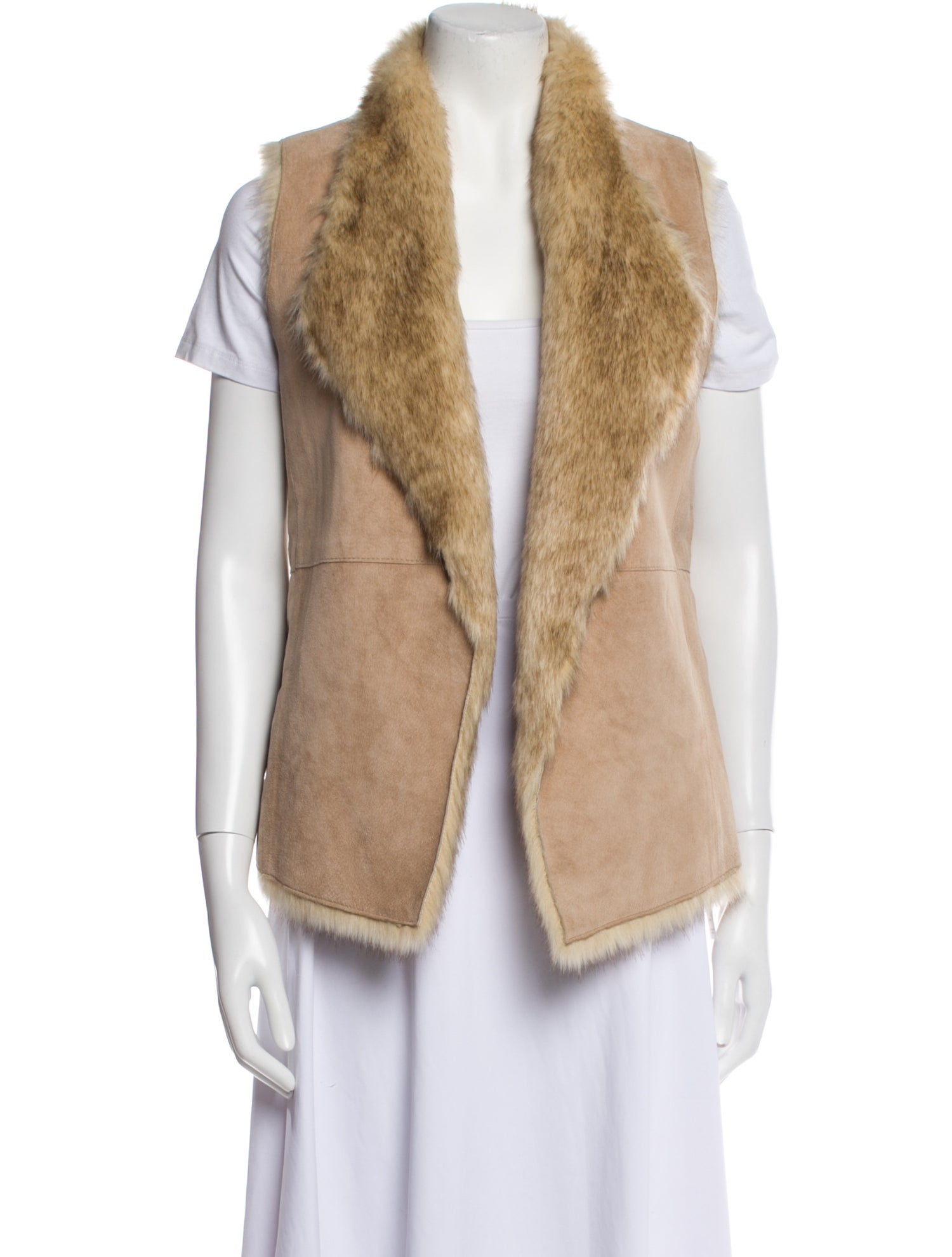 Ecru Fur Vest