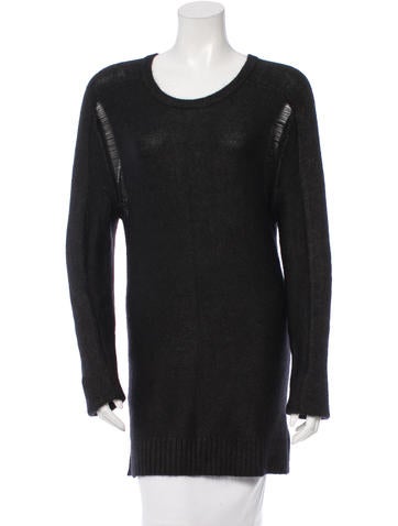 Edun Distressed Rib Knit Sweater