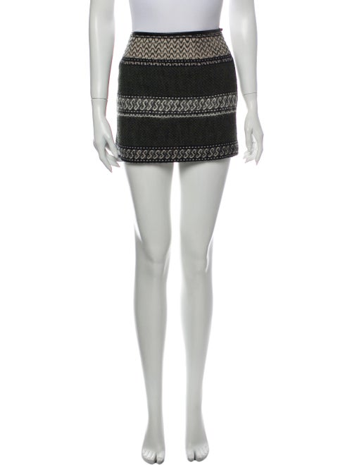 Edun Printed Mini Skirt Black
