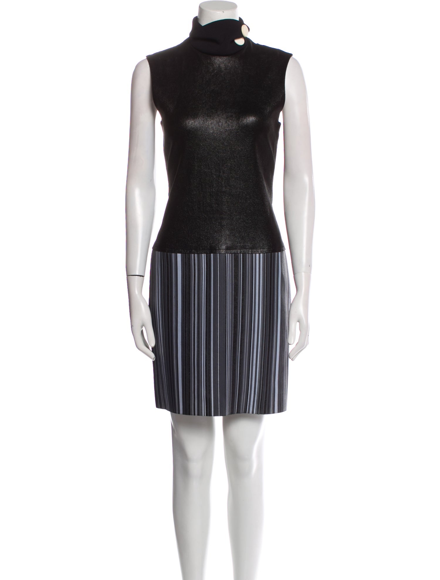 Edun Leather Knee-Length Dress