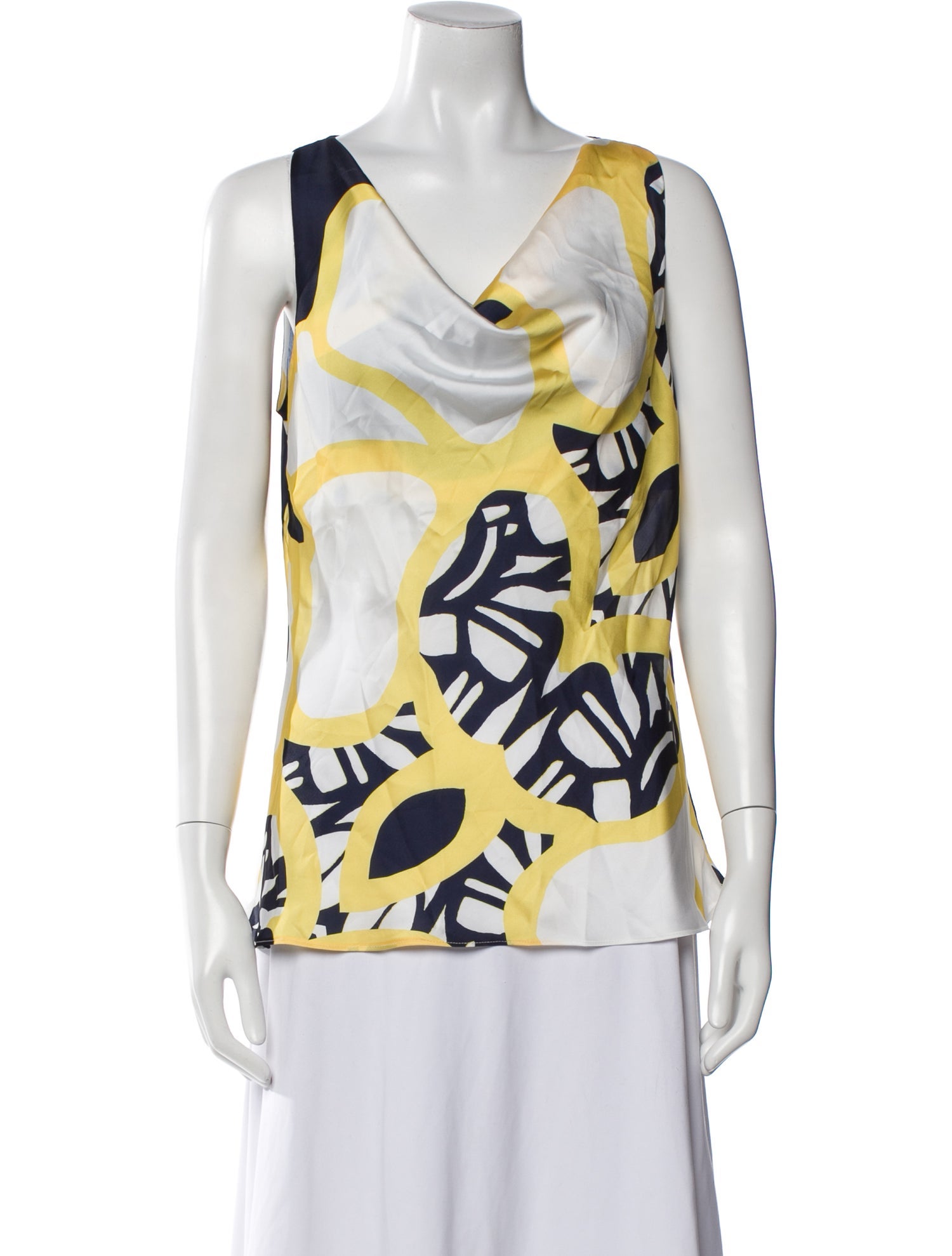 Edas Printed Cowl Neck Top