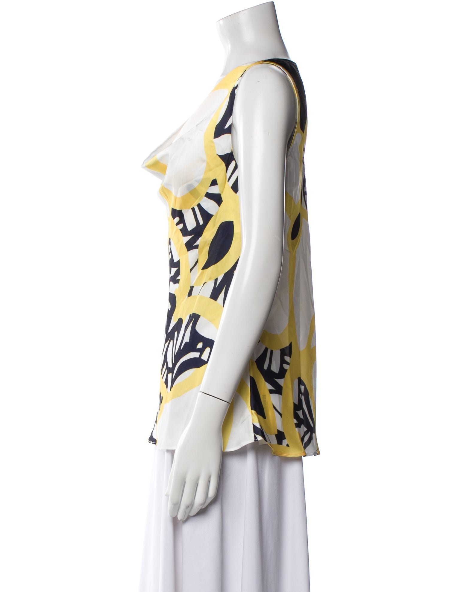 Edas Printed Cowl Neck Top