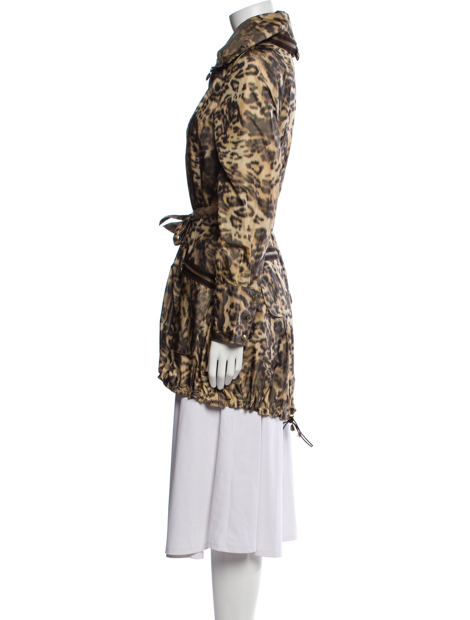 Et Dieu Crea La Femme Animal Print Faux Fur Jacket