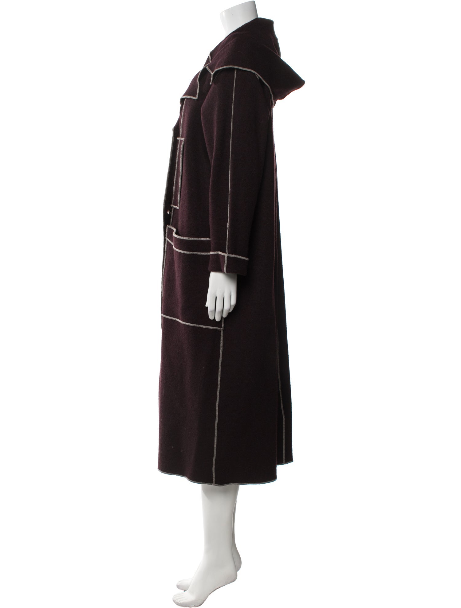 Et Dieu Crea La Femme Wool Trench Coat