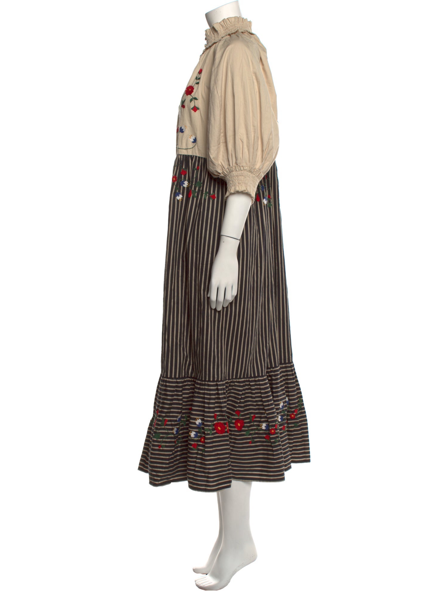 EDDY Striped Long Dress