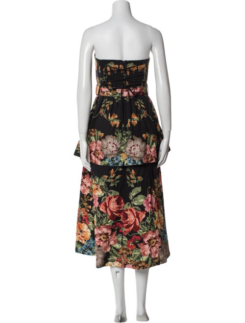 EDDY Floral Print Midi Length Dress