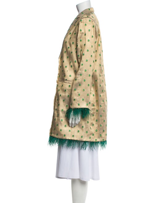 EDDY Floral Print Trench Coat