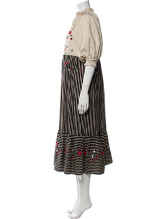 EDDY Striped Long Dress