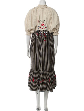 EDDY Striped Long Dress