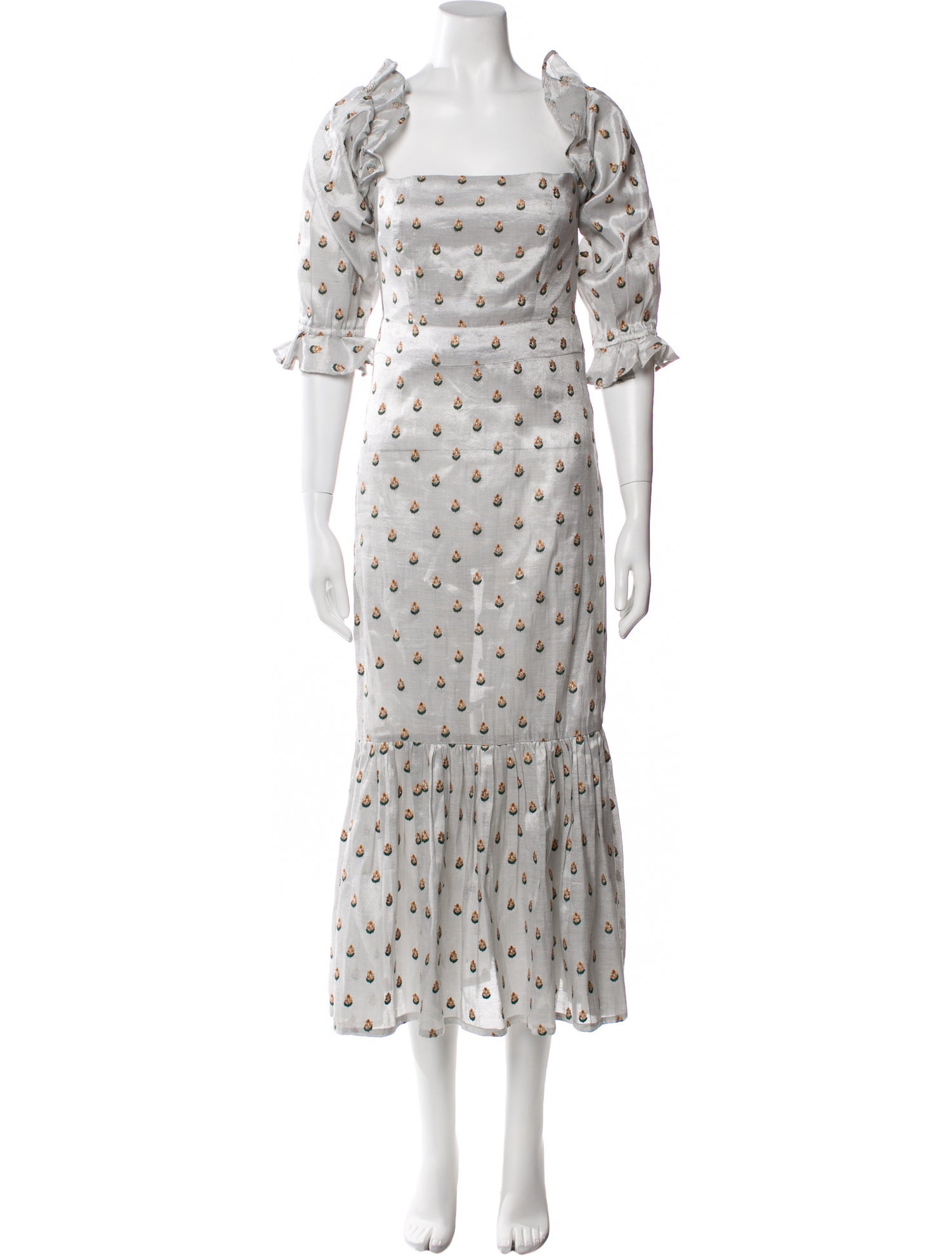 EDDY Printed Long Dress w/ Tags