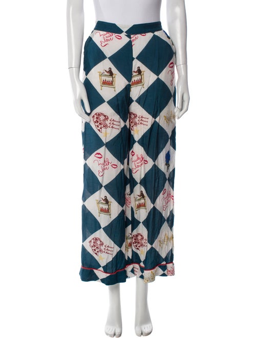 EDDY Silk Printed Sweatpants