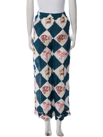 EDDY Silk Printed Sweatpants