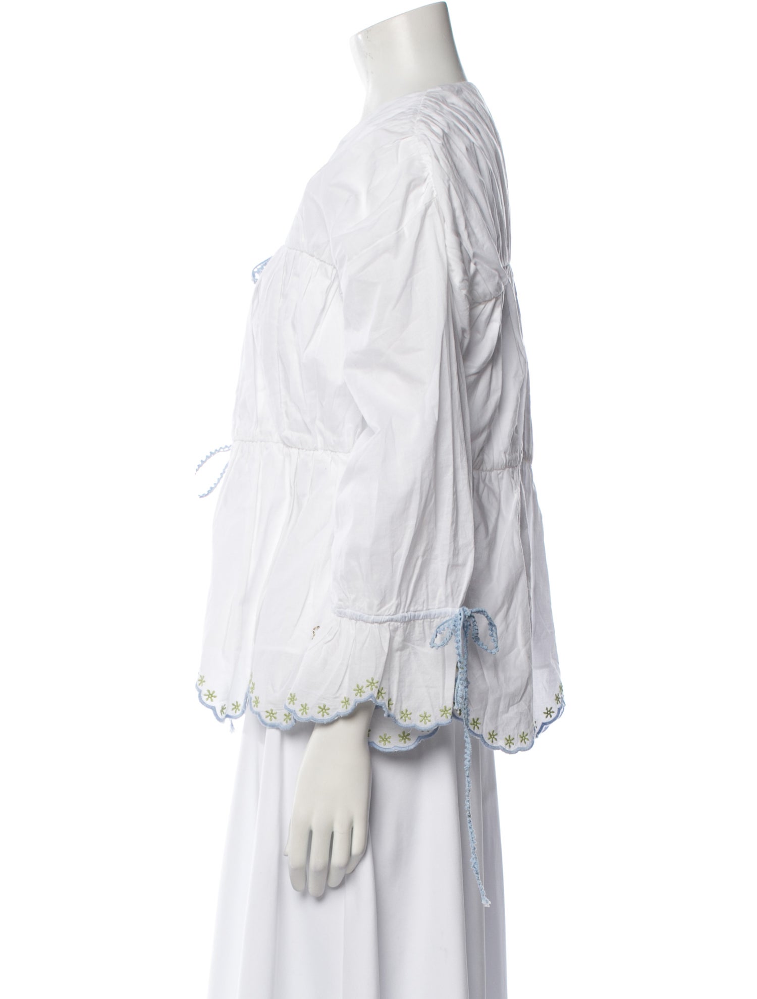 EDDY V-Neck Long Sleeve Blouse