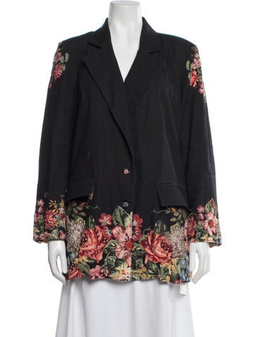 Pre-owned Eddy Floral Print Blazer In Multi