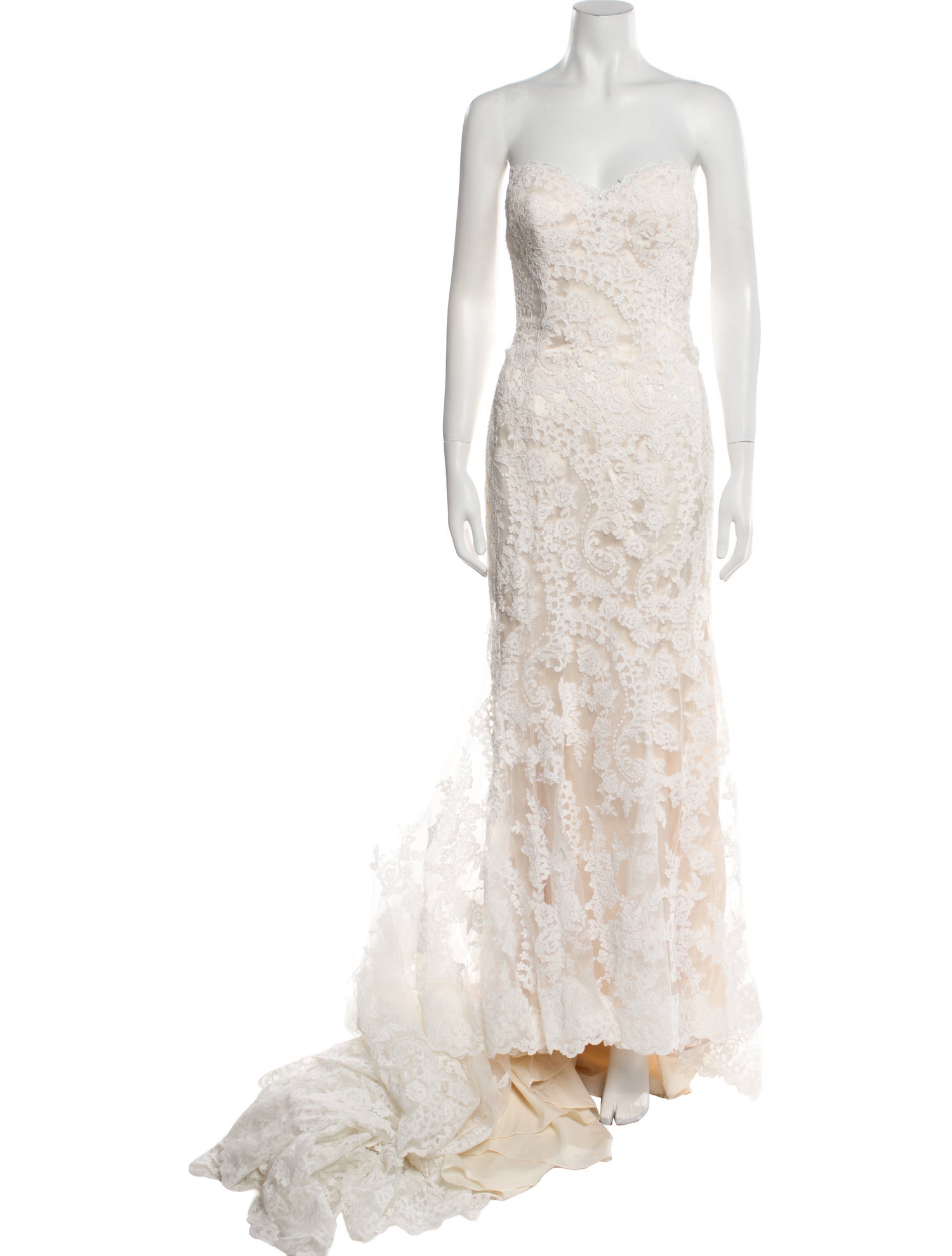 Eddy K Lace Pattern Long Dress