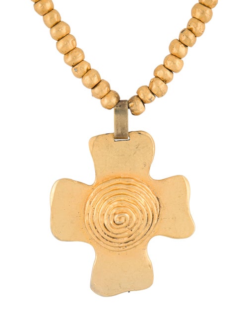 Edouard Rambaud Cross Collar Pendant Necklace