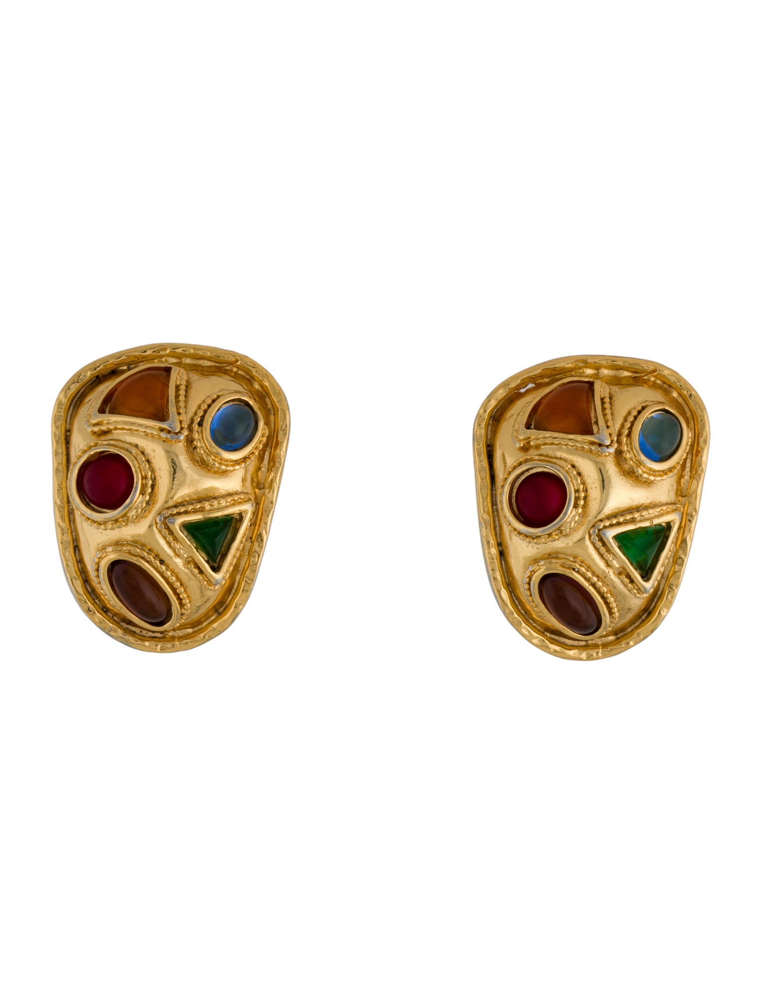 Edouard Rambaud Crystal Clip On Earrings