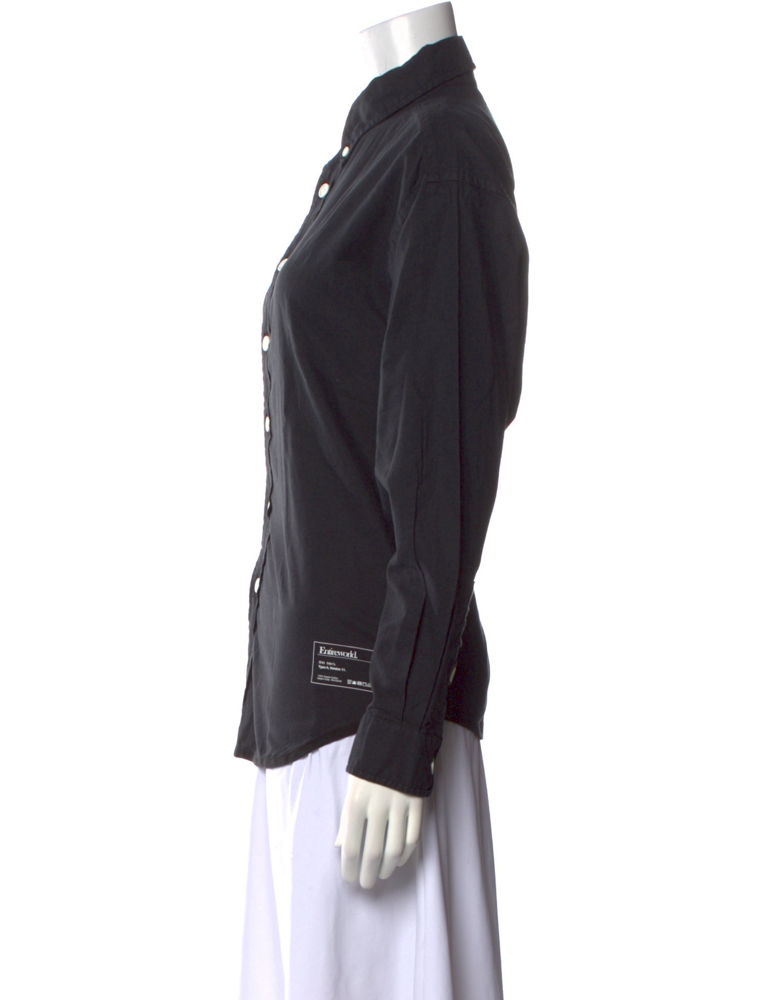 Entireworld Long Sleeve Button-Up Top