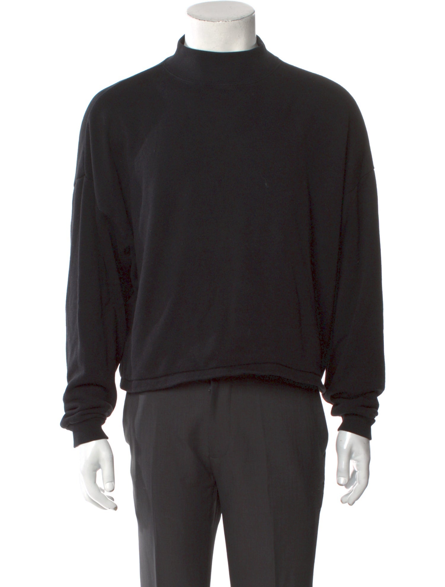 Entireworld Mock Neck Long Sleeve Sweatshirt