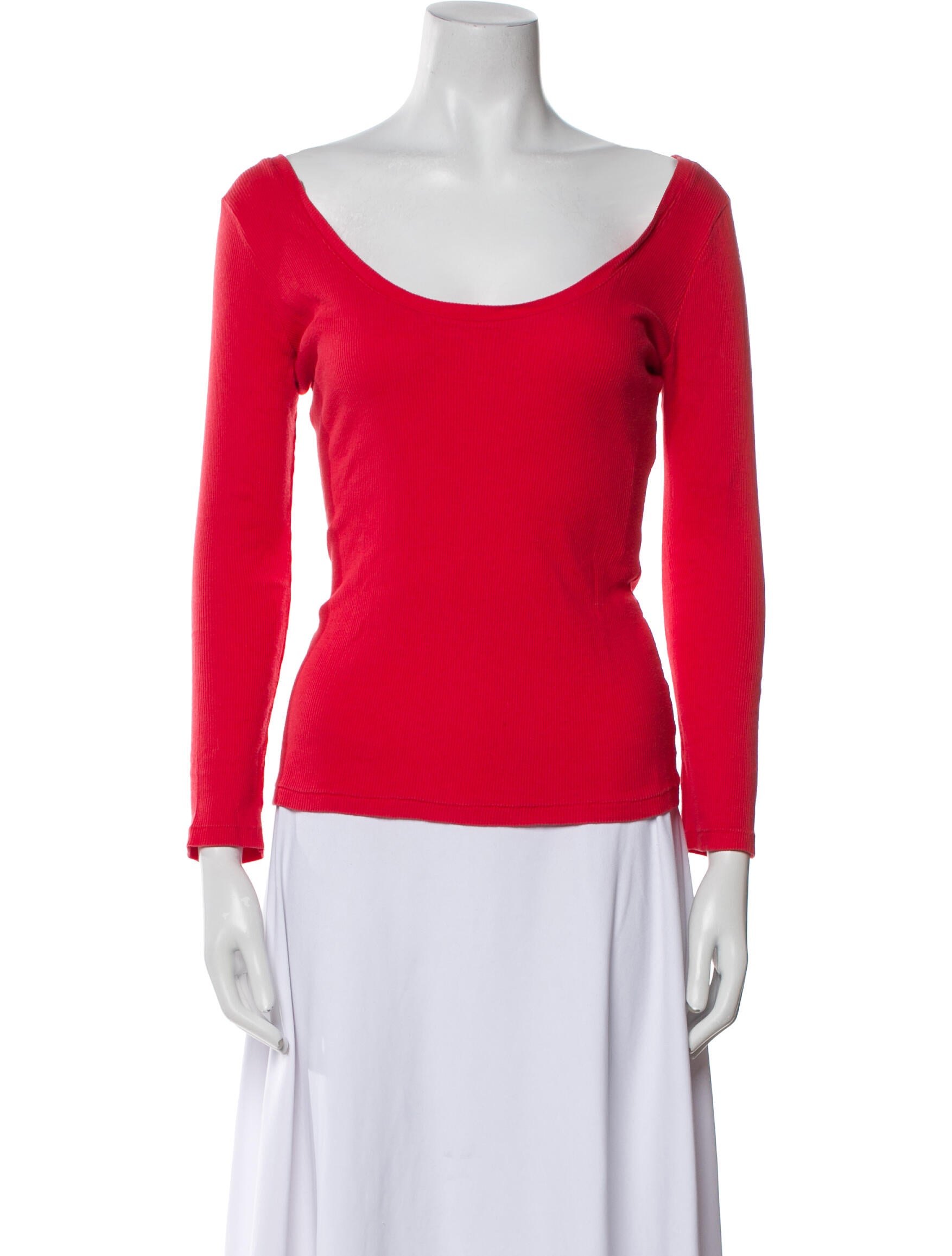 Entireworld Scoop Neck Three-Quarter Sleeve Top