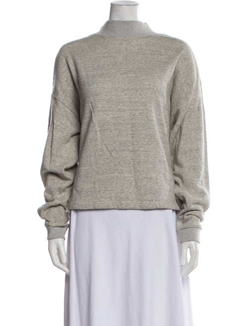 Entireworld Mock Neck Long Sleeve Sweatshirt