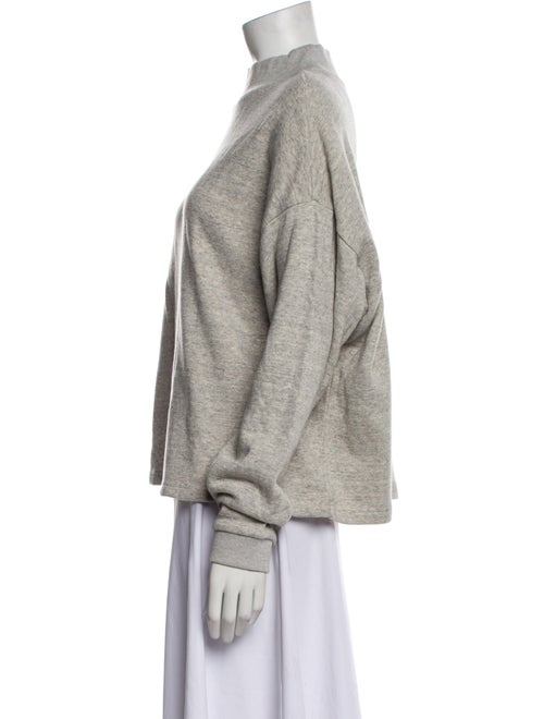 Entireworld Mock Neck Long Sleeve Sweatshirt