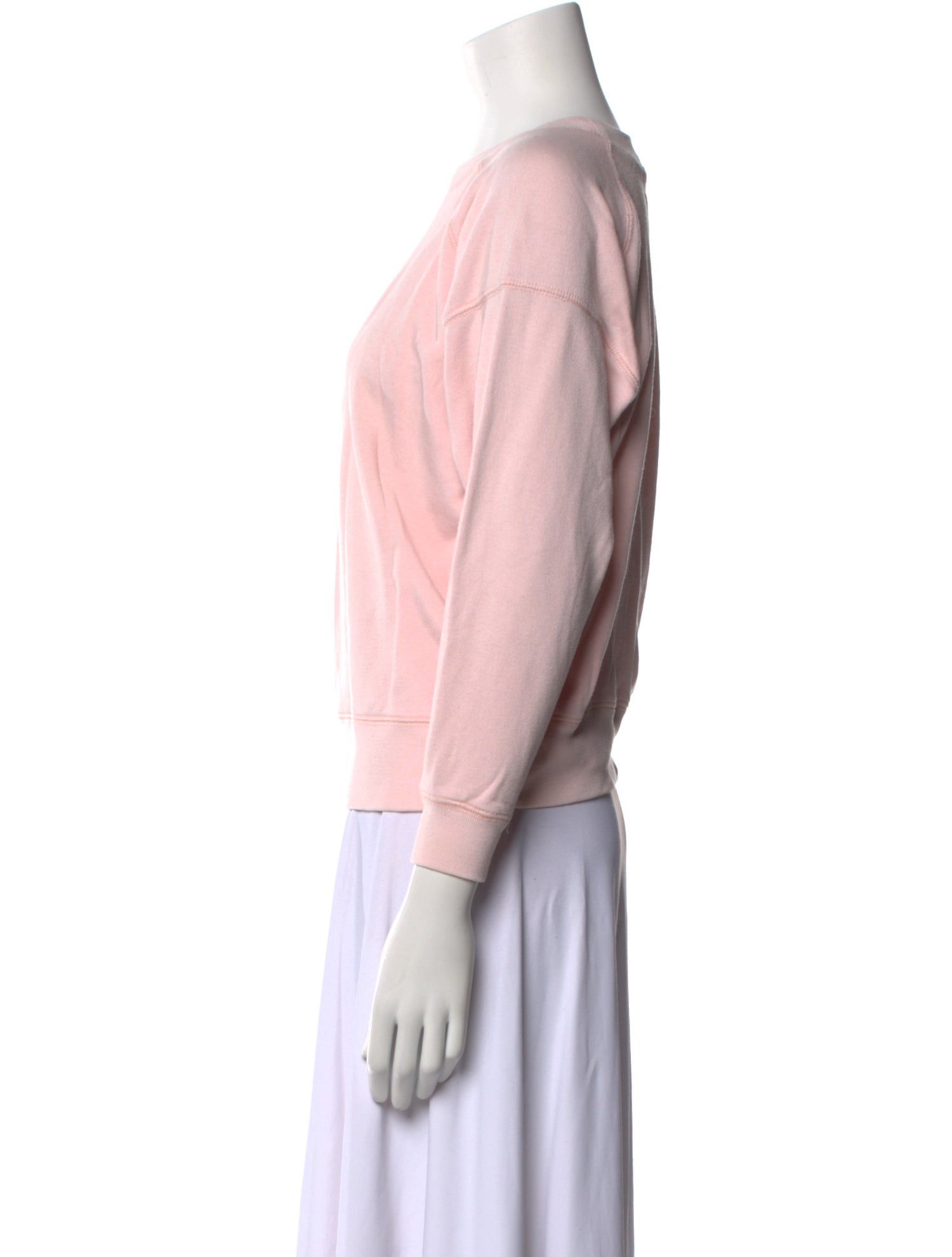 Entireworld Scoop Neck Three-Quarter Sleeve Sweatshirt