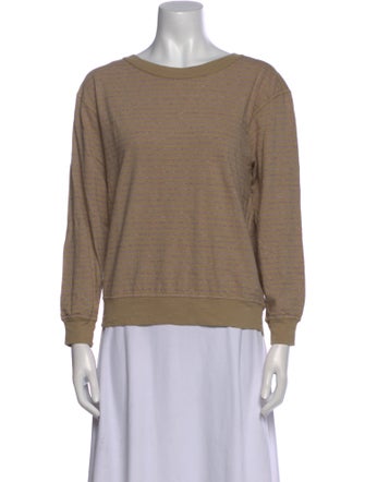 Entireworld Bateau Neckline Long Sleeve Sweatshirt