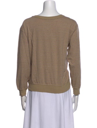 Entireworld Bateau Neckline Long Sleeve Sweatshirt