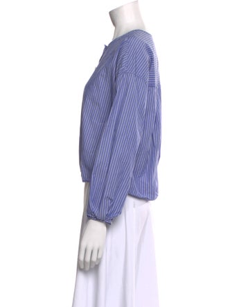 Entireworld Striped Crew Neck Crop Top