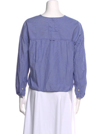 Entireworld Striped Crew Neck Crop Top