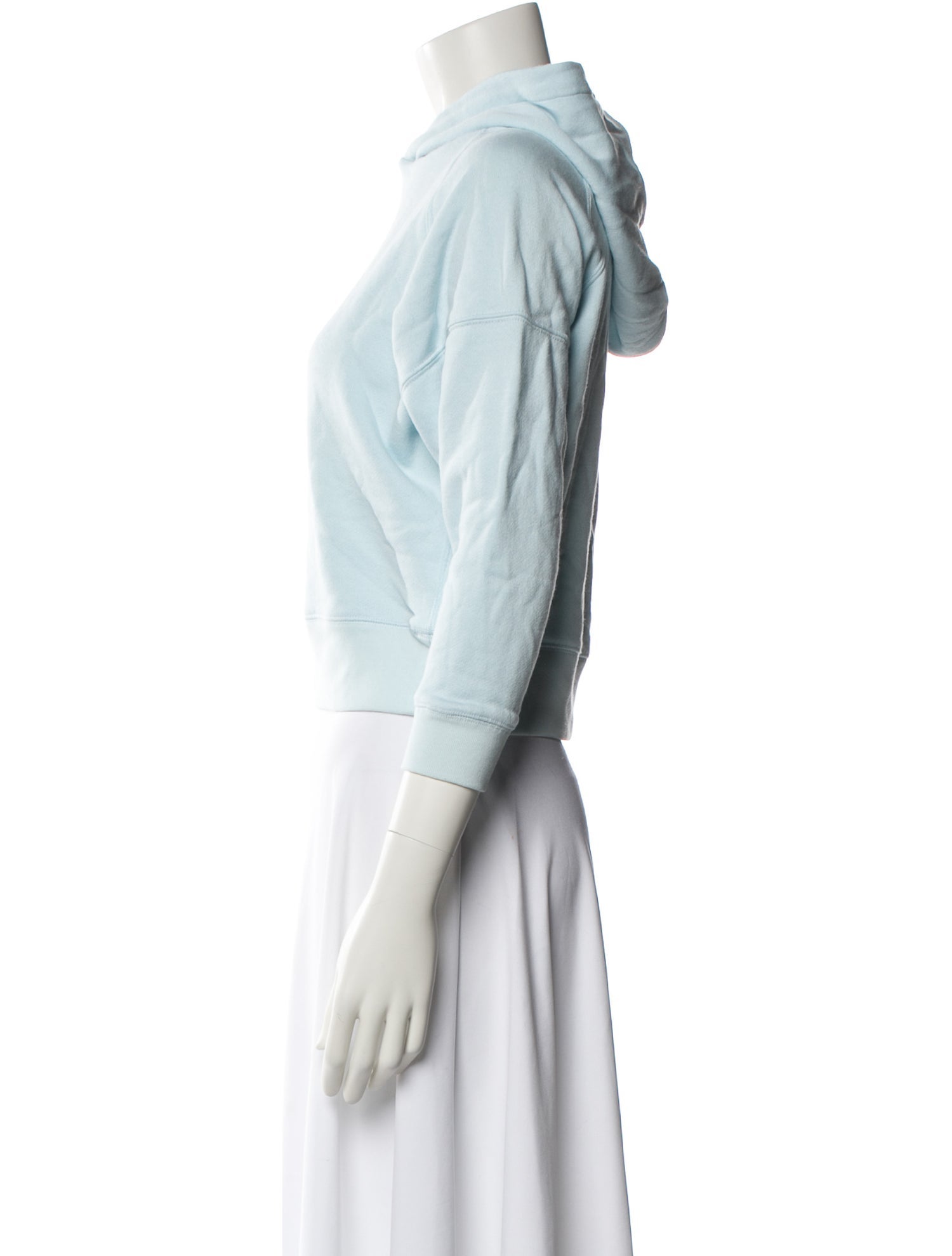 Entireworld Mock Neck Three-Quarter Sleeve Sweatshirt