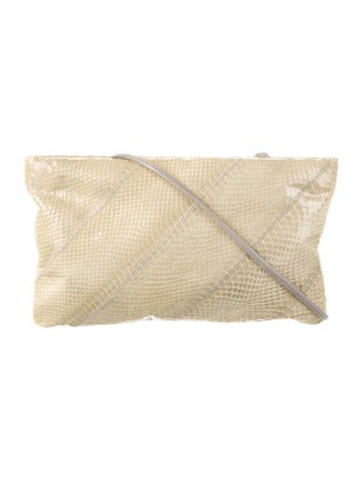 EDINA RONAY Snakeskin Clutch