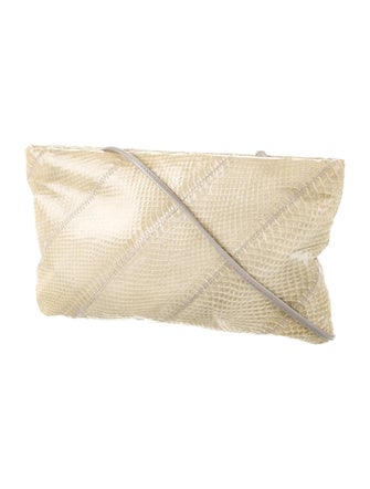 EDINA RONAY Snakeskin Clutch