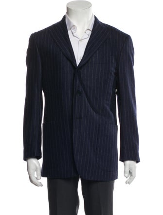 Eidos Wool Striped Peacoat