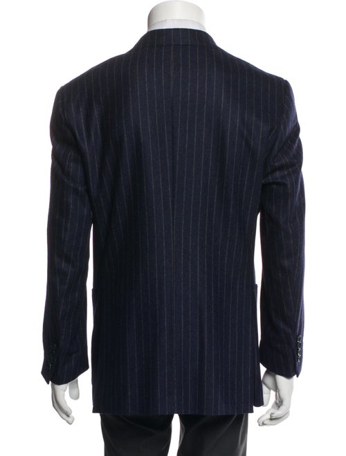 Eidos Wool Striped Peacoat