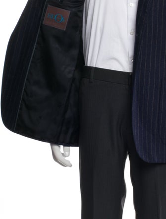 Eidos Wool Striped Peacoat