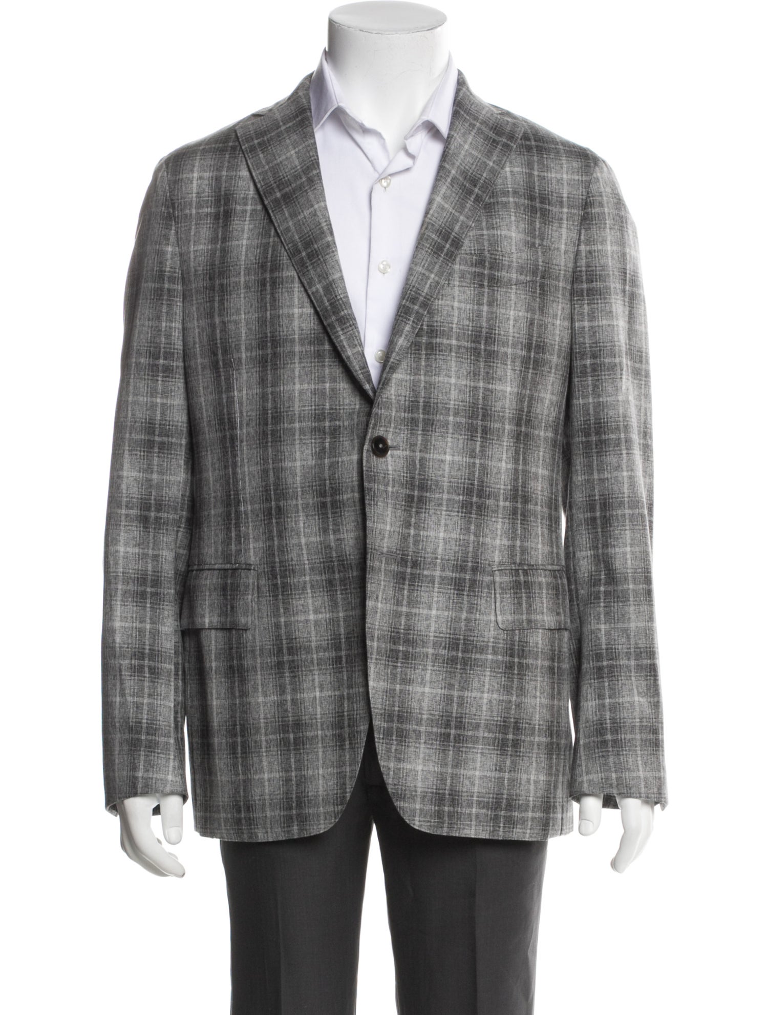 Eidos Plaid Print Blazer w/ Tags