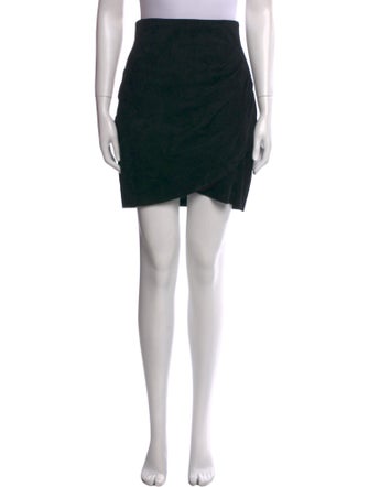 Jean Claude Jitrois Leather Mini Skirt