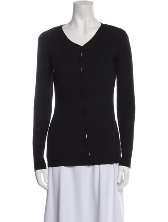 Emanuel by Emanuel Ungaro V-Neck Long Sleeve Top