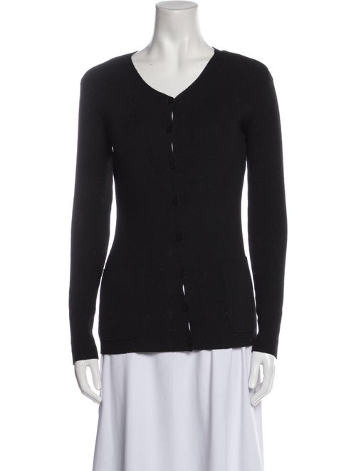 Emanuel by Emanuel Ungaro V-Neck Long Sleeve Top