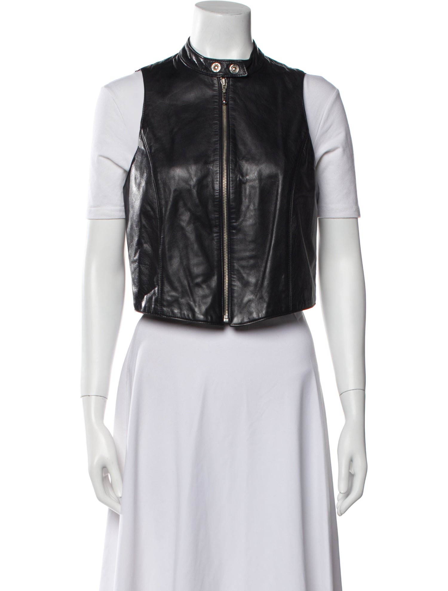 Emanuel by Emanuel Ungaro Leather Vest