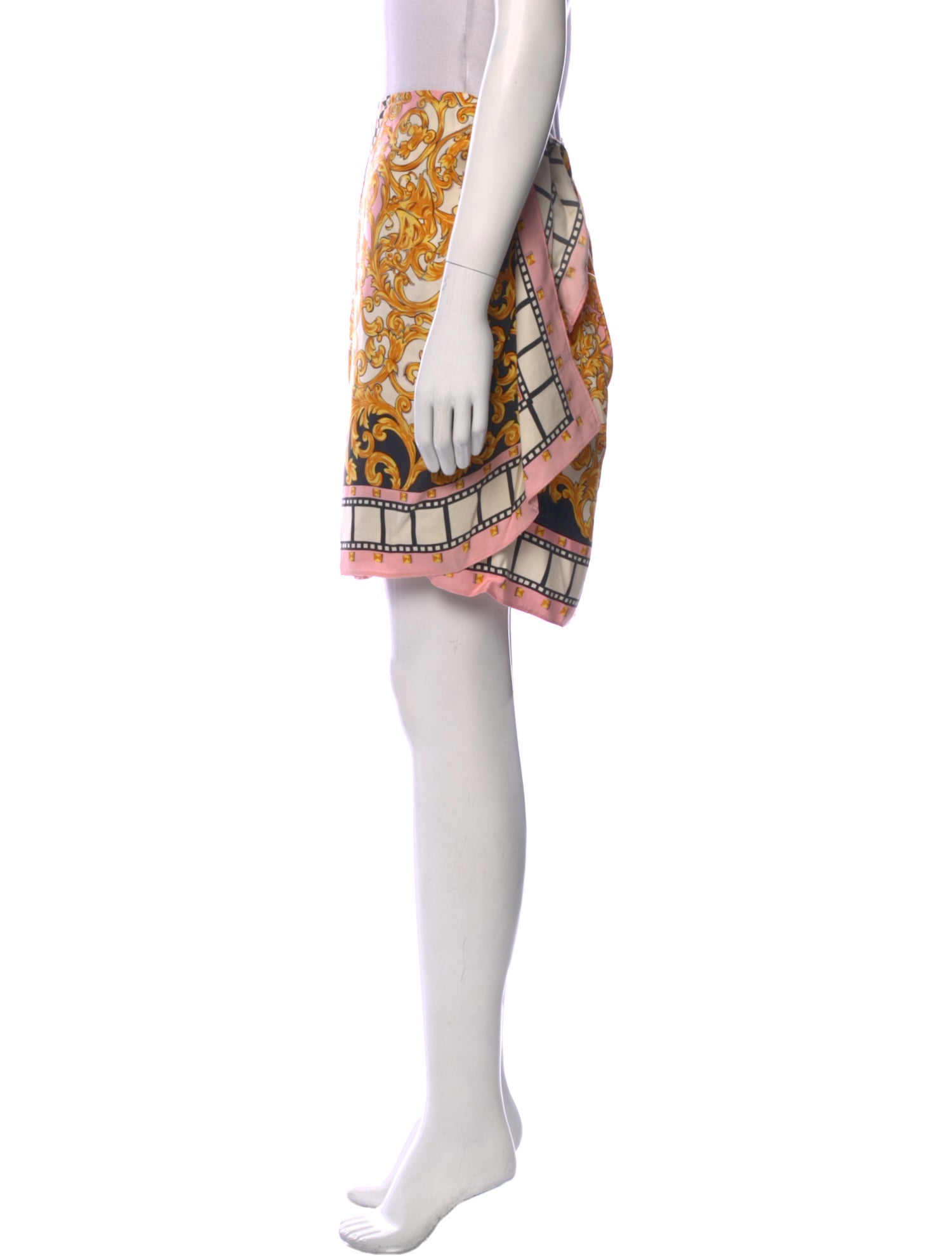 Emanuel by Emanuel Ungaro Silk Mini Skirt