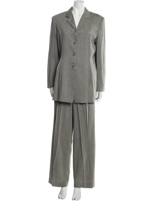 Emanuel by Emanuel Ungaro Wool Striped Pantsuit